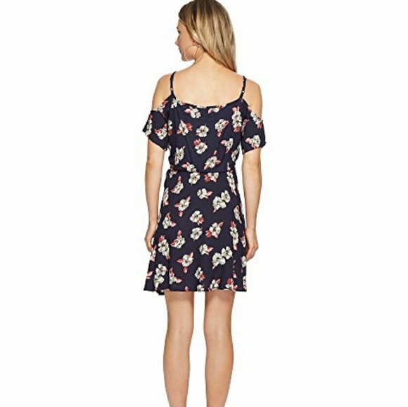 Angie Cold Shoulder Wrap Dress - Picture 2 of 4